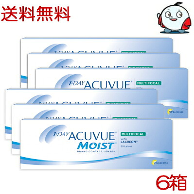 【送料無料！6箱】遠近両用 ワンデー アキュビュー モイスト マルチフォーカル 遠近両用 30枚入x6箱 1日使い捨て コンタクトレンズ 1MM 14,850円