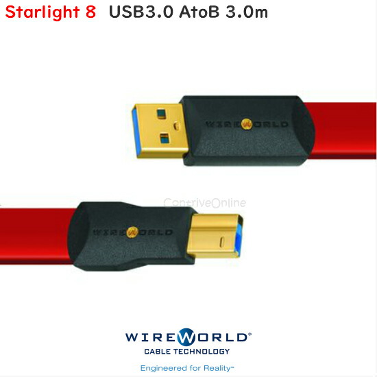 26235円 欲しいの WIREWORLD ワイヤーワールドUSB3.0ケーブル TypeA-TypeB 3.0mStarlight8 S3AB