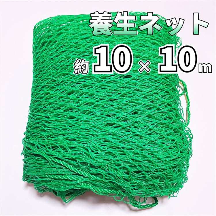防鳥ネット 動物避けネット 養生ネット 荷崩れ防止ネット 10×10m 網目2.5cm PE素材 グリーン 安全ネット 園芸ネット 安全ネット 落下防止ネット 防球ネット スポーツ練習用ネット 11,665円
