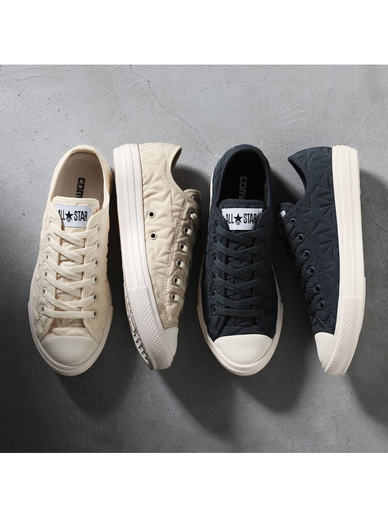 【公式】オールスター ライト キルティング ST OX ローカット CONVERSE コンバース シューズ・靴 スニーカー ホワイト グレー【送料無料】[ Fashion]