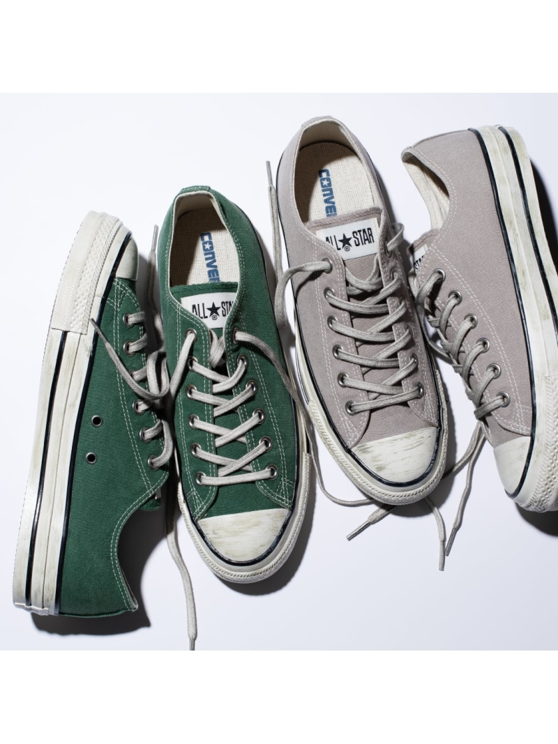 【堅苦しさ】オールスター エイジド AG OX 置き目取りすてる CONVERSE コンバース シューズ・靴 スニーカー カーキ緑であること【貨物輸送無料】[ Fashion]