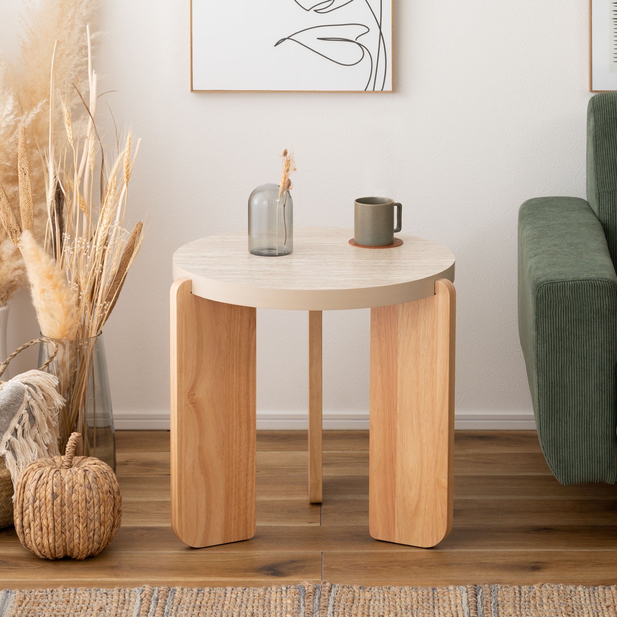 楽天市場】東谷 ラウンドテーブルL ベージュ TAP-312BE ラウンド