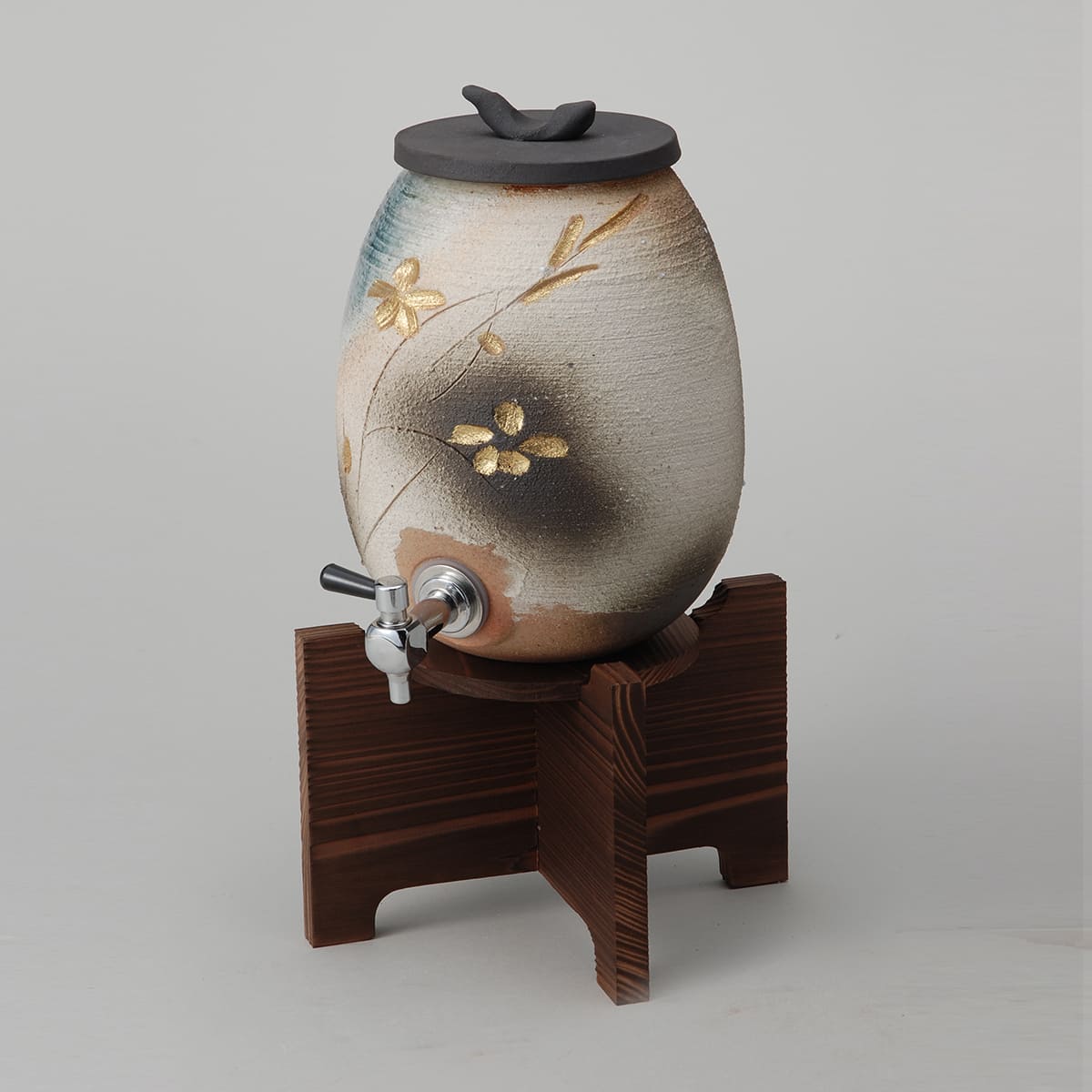 【メーカー直送】金彩花彫サーバー [信楽焼]