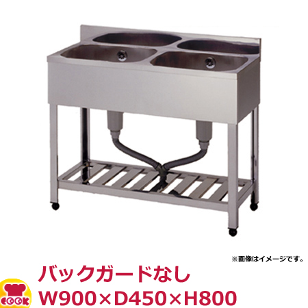 楽天市場】東製作所 一槽シンク KP1-600 バックガード付 W600×D450 