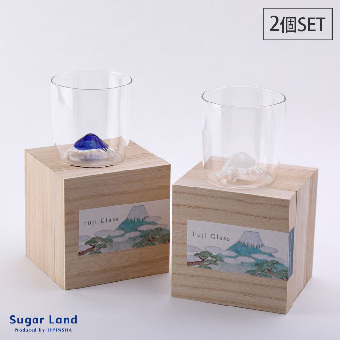 楽天市場 富士山グラス ペア 2個セット ホワイト ブルー 逸品社 シュガーランド 耐熱グラス ペアグラス タンブラー 電子レンジ 食洗機対応 送料無料 クッキングクロッカ 楽天市場店