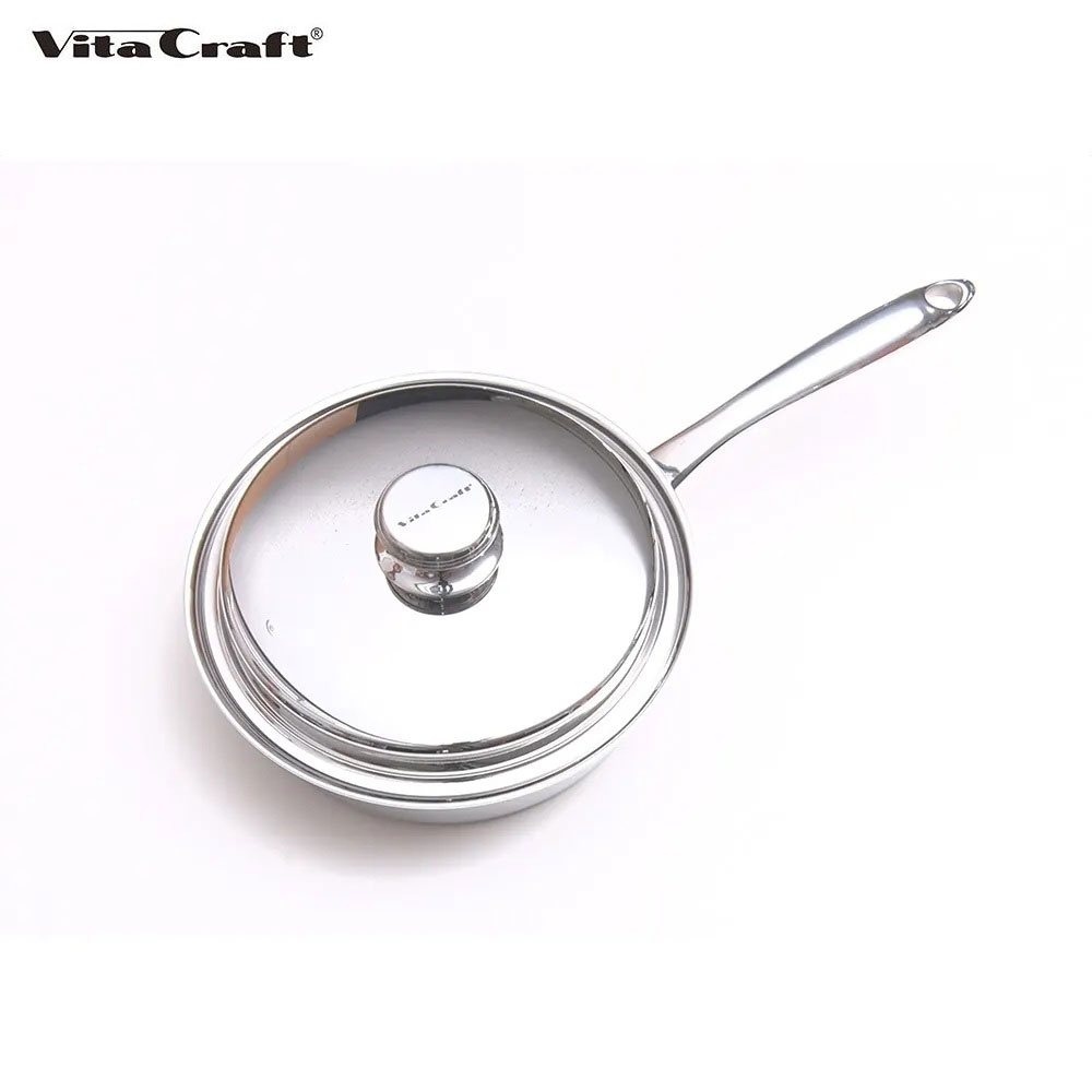 ビタクラフト プレミアムファイブ フライパン 24.5cm 蓋付き ガス火 IH対応 Vita Craft NO.5788【 ステンレス アルミ 全面5層構造 無水調理 調理器具 】