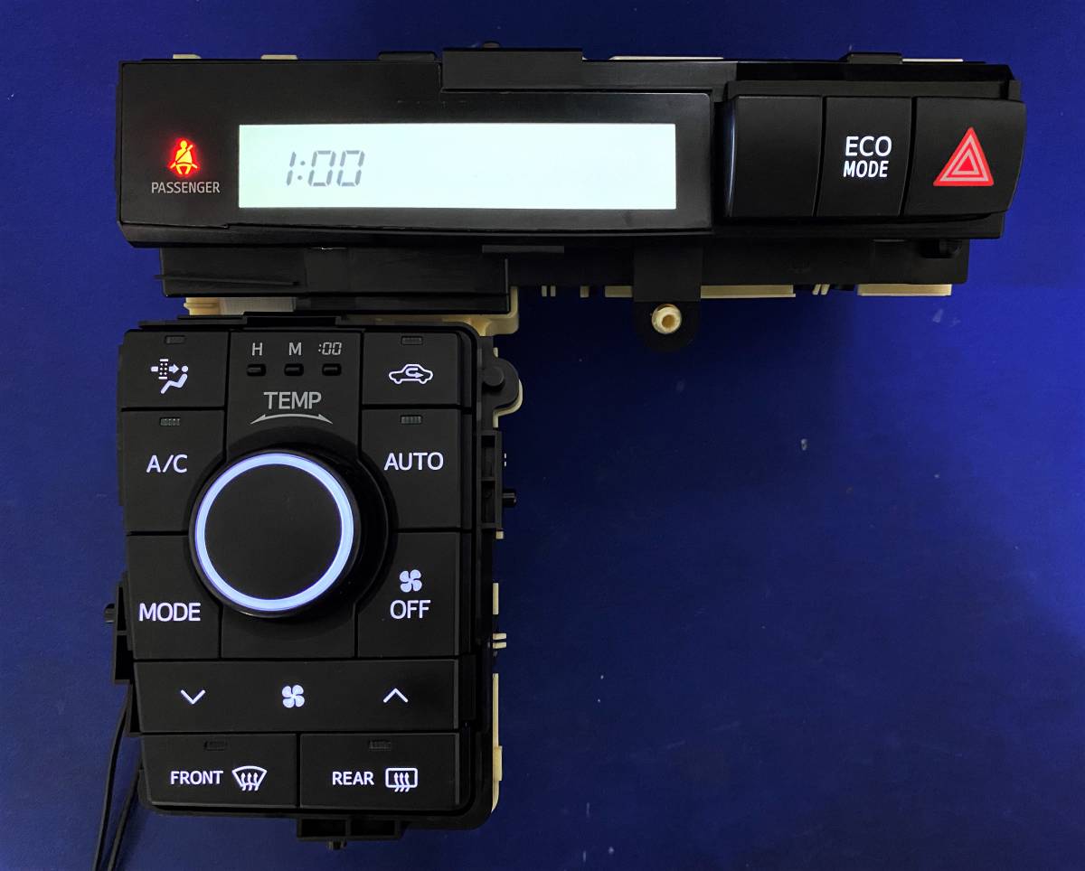 ウィッシュ ZGE20/ZGE25 LED打ち換え済み エアコンパネル ☆