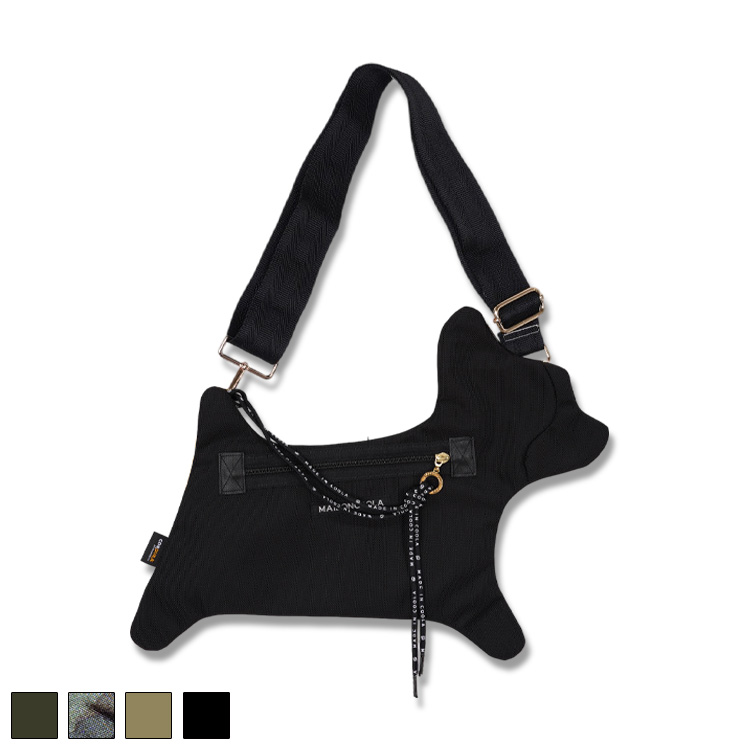 楽天市場】ダックスフンド バッグ ショルダー ブラック 日本製