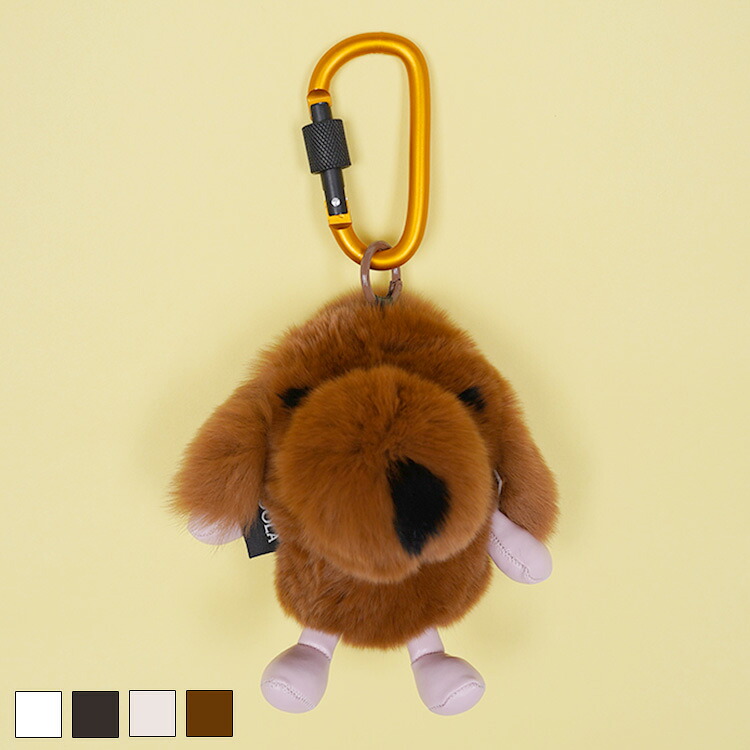直営限定ITEM《 COOLA ファー DOGGY BAGチャーム モカ 》 クーラ バッグチャーム チャーム キーリング キーホルダー カラビナ 犬 ドッグ DOG アニマル 動物 雑貨 グッズ GOODS おしゃれ レディース カジュアル ストリート スポーティ レディースファッション モード
