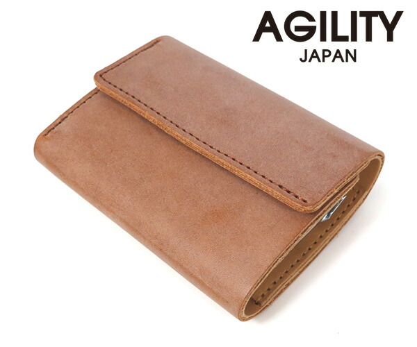 ＼全品エントリーで+P10倍！／【選べるノベルティ付】 AGILITY アジリティ ロロマ バンク ミニ財布 （カラー：ブラウン） 0282 | プレゼント ギフト