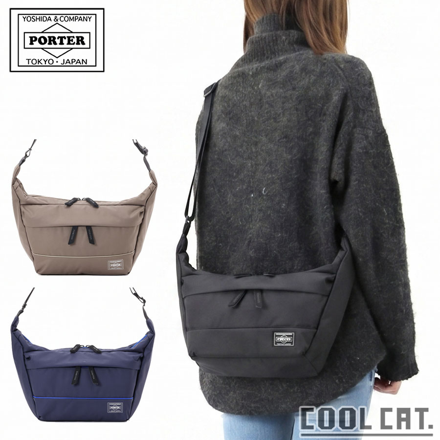 ポーター ムース ショルダーバッグ(S) 751-29875 （カラー：ブラック） | ムース ショルダーバッグ S 751-29875 PORTER MOUSSE 吉田カバン poter ブランド ショルダー バッグ バック ショルダーバック 鞄 レディース 日本製 プレゼント｜COOL CAT