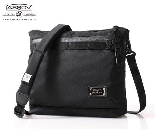 【選べるノベルティ付】 アッソブ コーデュラドビー305D サコッシュ （カラー： ブラック） AS2OV ASSOV 061417 | プレゼント ギフト