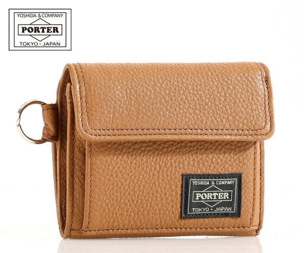 ポーター カーム ウォレット 041-03122 (カラー:キャメル) | 3つ折りウォレット 041-03122 吉田カバン PORTER CALM 財布 メンズ 日本製 プレゼント|COOL CAT