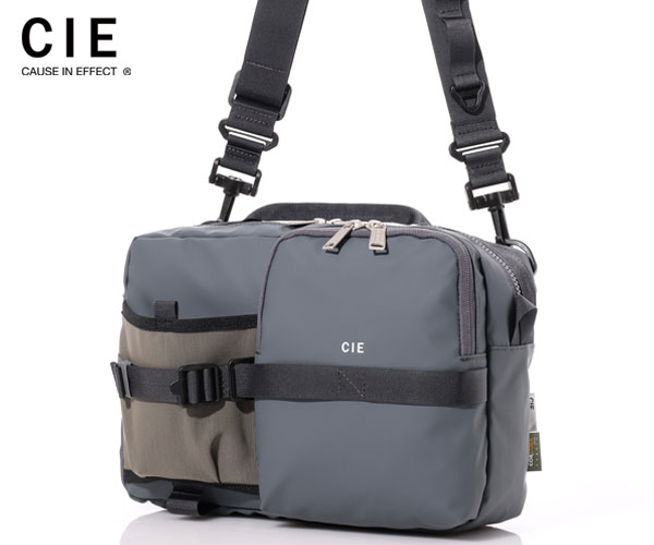 【選べるノベルティ付】 CIE シー グリッド3 瓶ショルダーバッグ L （色合い：ネイビーグレー） 032068 | ショルダーバッグ ブランド名 旅する 曲がったがけ御徒面子 メンズうしろ側 生まれ落ちる日差し上げ物 レディース 差し上げ物 差し上げ物