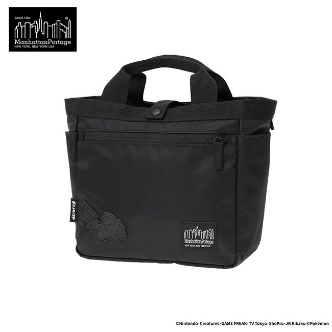 ＼全品エントリーで+P10倍！／【選べるノベルティ付】 Manhattan Portage BLACK LABEL マンハッタンポーテージ ブラックレーベル ポケットモンスター トートバッグ （カラー：ブラック） MP1358TWLBLPKMN | プレゼント ギフト