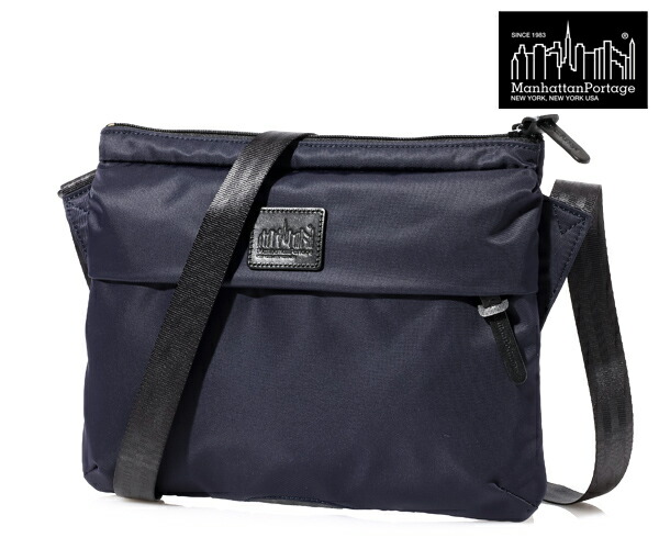【選べるノベルティ付】 Manhattan Portage BLACK LABEL マンハッタンポーテージ 黒いこと付け紙 ショルダーバッグ （色つや：ダークネイビー） MP1095TWLBL マンハッタン 黒いこと付け紙 通学 通い | 差し上げ物 差し上げ物