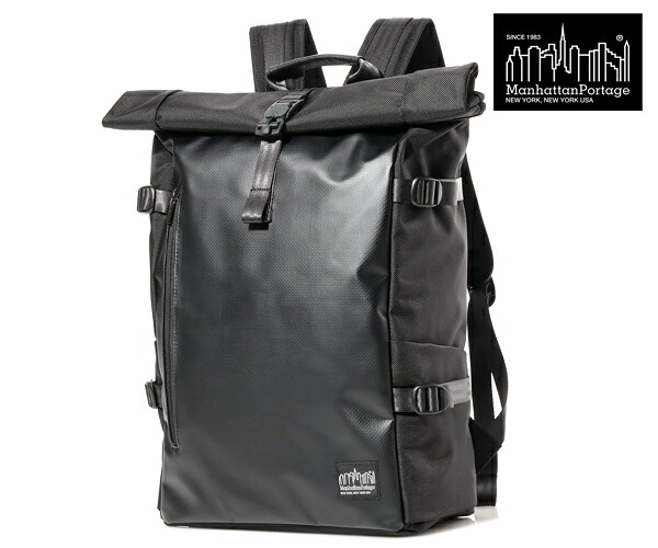 【限定A5ノートブックプレゼント】 【選べるノベルティ付】 Manhattan Portage BLACK LABEL マンハッタンポーテージ ブラックレーベル バックパック （カラー：ブラック） MP1261BL-BB マンハッタン ブラックレーベル 通学 通勤 | プレゼント ギフト