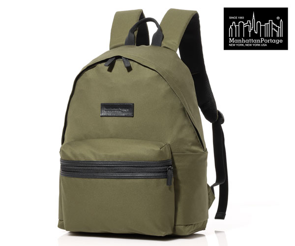 【限定A5ノートブックプレゼント】 【選べるノベルティ付】 Manhattan Portage BLACK LABEL マンハッタンポーテージ ブラックレーベル バックパック （カラー：オリーブ） MP1277VTBL | プレゼント ギフト