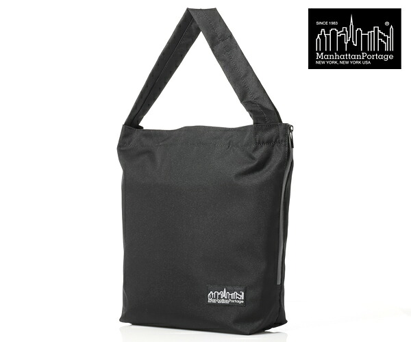 ＼全品エントリーで+P10倍！／【選べるノベルティ付】 Manhattan Portage BLACK LABEL マンハッタンポーテージ ブラックレーベル トートバッグ M （カラー：ブラック） MP1364-305PBL マンハッタン ブラックレーベル 通学 通勤 | プレゼント ギフト