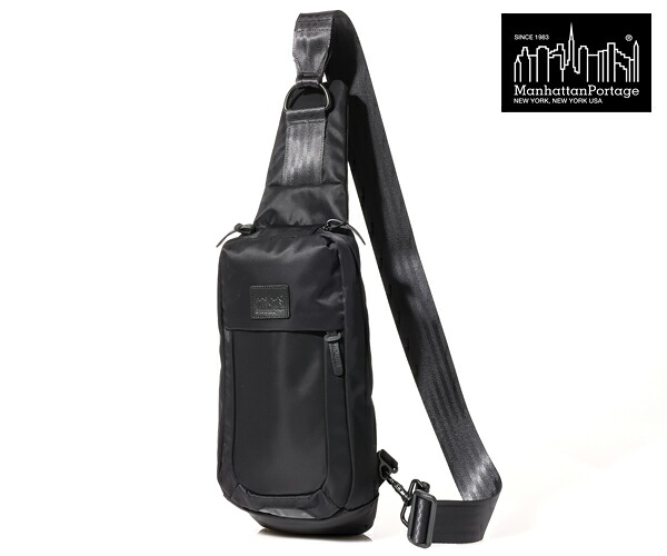 \全品エントリーで+P10倍!/【選べるノベルティ付】 Manhattan Portage BLACK LABEL マンハッタンポーテージ ブラックレーベル ボディバッグ (カラー:ブラック) MP1922TWLBL マンハッタン ブラックレーベル 通学 通勤 | プレゼント ギフト