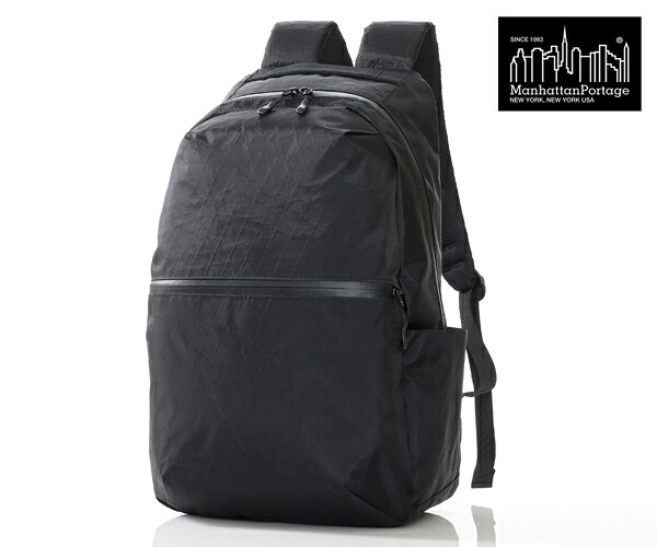 【限定A5ノートブックプレゼント】 【選べるノベルティ付】 Manhattan Portage BLACK LABEL マンハッタンポーテージ ブラックレーベル バックパック （カラー：ブラック） MP2287XPACBL | マンハッタン ブラックレーベル 通学 通勤 | プレゼント ギフト