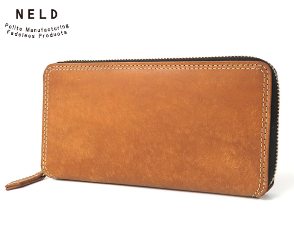 【選べるノベルティ付】NELD PUEBURO ネルド プエブロレザー長財布 （カラー：キャメル） AN143 | 財布 長財布 メンズ ブランド 40代用財布 ウォレット ロングウォレット おしゃれ L字 小物 就職祝い 長サイフ | ギフト｜COOL CAT
