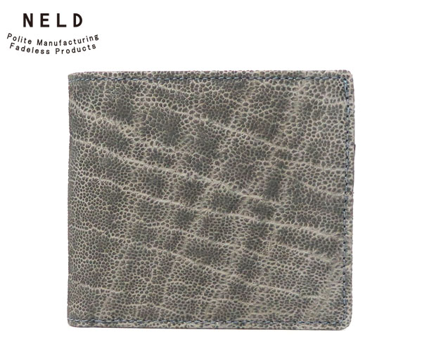 【選べるノベルティ付】NELD ネルド ゾウ BOX短財布 （カラー：グレー）AN236 プレゼント ギフト 19,800円