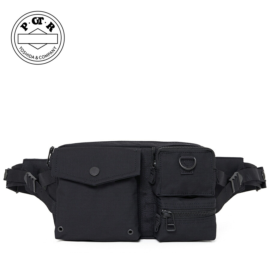 POTR ディセクション 酉の方角御徒面子 994-25004 （色つや：黒いこと） DISSECTION WAIST BAG 御徒面子 うしろ側 袋 鞄 吉田袋 POTR メンズ レディース ブランド名 日本製 差し上げ物