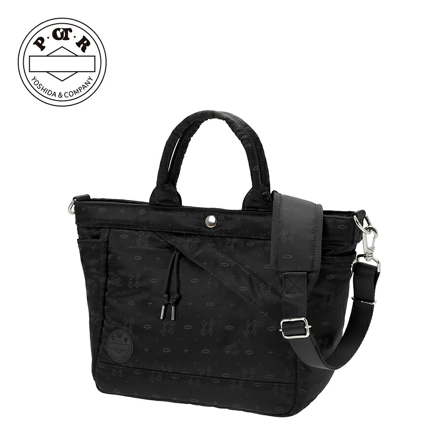 POTR モノグラム 2WAYトートバッグ 998-05482 （色合い：黒いこと） MONOGRAM 2WAY TOTE BAG 御徒面子 うしろ側 鞄 鞄 吉田鞄 POTR メンズ レディース ブランド名 日本製 差し上げ物