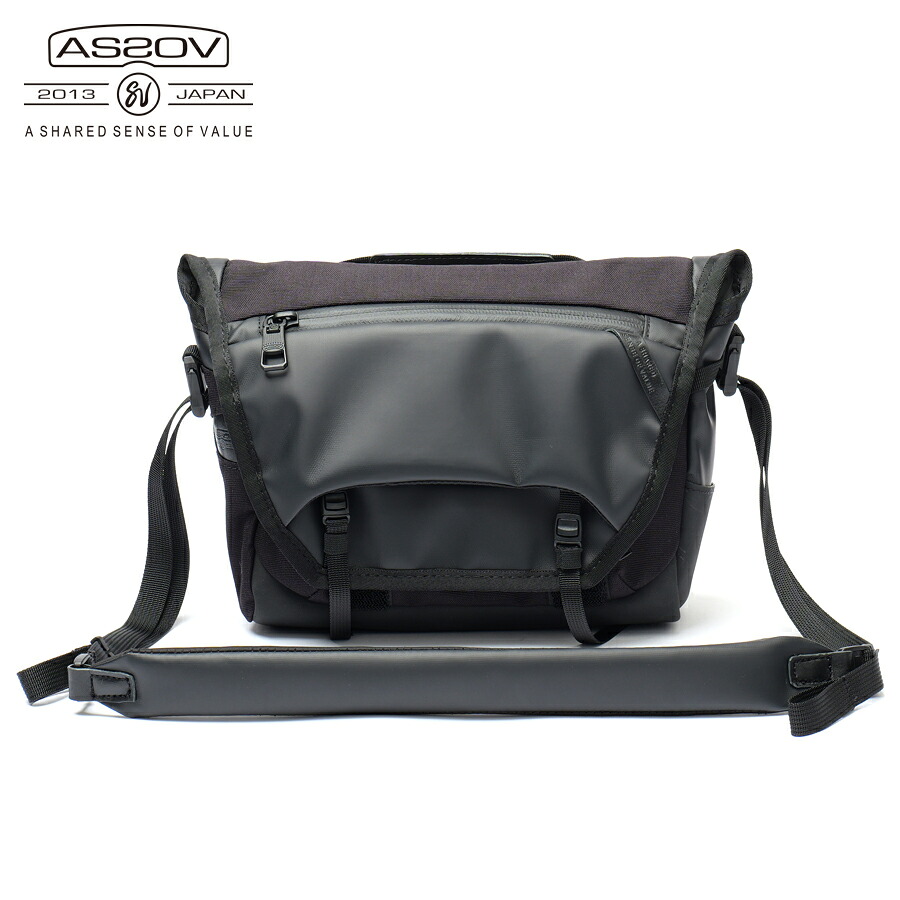 【選べるノベルティ付】 アッソブ ブレジャー トラベルショルダー （カラー：ブラック） AS2OV ASSOV 152556 | ブランド メンズ 男性 彼氏 ショルダー ショルダーバッグ ギフト