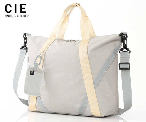 ＼全品エントリーで+P10倍！／【選べるノベルティ付】 CIE シー ダブルクロス トートバッグ （カラー：グレー） 032500 | プレゼント ギフト