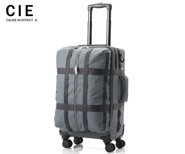 【選べるノベルティ付】CIE シー グリッド3 ソフトトロリー 53L （カラー：ネイビーグレー） 212500 | キャリーバック スーツケース ビジネス メンズ レディース キャリー バック 旅行 出張｜COOL CAT