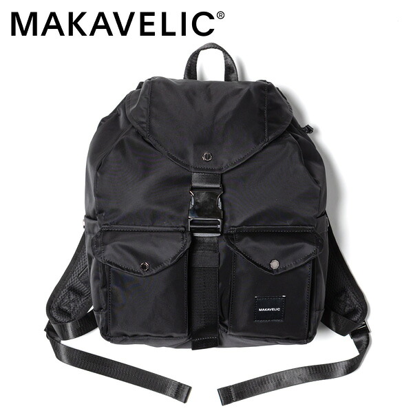 【選べるノベルティ付】MAKAVELIC マキャベリック SIERRA Grace Double Pocket 2 Backpack バックパック （カラー：ブラック） 3125-10103 | プレゼント ギフト｜COOL CAT