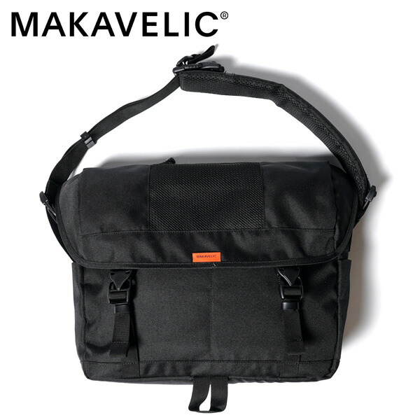 ＼全品エントリーで+P10倍！／【選べるノベルティ付】MAKAVELIC マキャベリック CHASE SIGNAL MESSENGER BAG メッセンジャーバッグ （カラー：ブラック） 3125-10517 | プレゼント ギフト