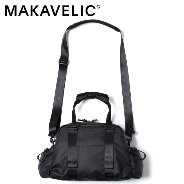 ＼全品エントリーで+P10倍！／【選べるノベルティ付】MAKAVELIC マキャベリック LUDUS DRIP DUFFUL 2WAY MINI BOSTON BAG 2WAYミニボストンバッグ （カラー：ブラック） 3126-10401 | プレゼント ギフト