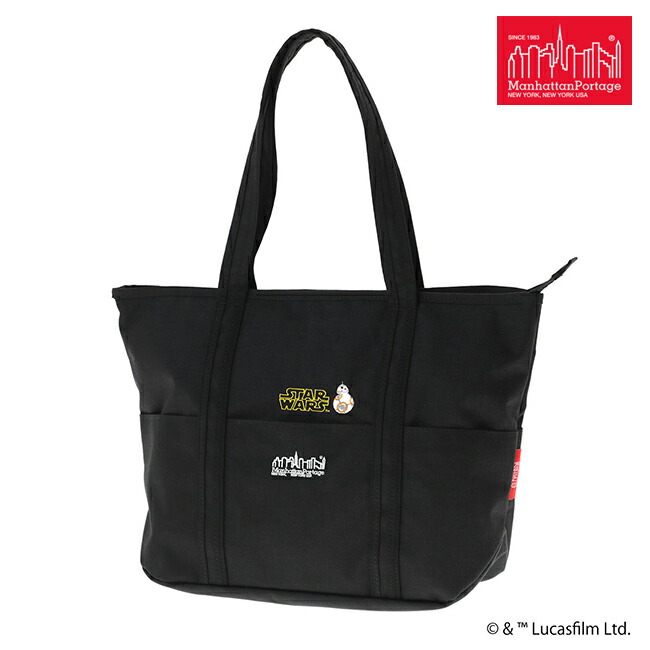 ＼全品エントリーで+P10倍！／【選べるノベルティ付】 Manhattan Portage マンハッタンポーテージ STAR WARS トートバッグ （カラー：ブラック） MP1336ZSTW25 | プレゼント ギフト