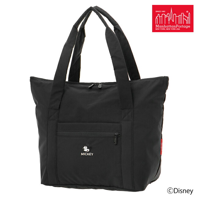 ＼全品エントリーで+P10倍！／【選べるノベルティ付】 Manhattan Portage マンハッタンポーテージ Mickey Mouse Collection 2024 トートバッグ （カラー：ブラック） MP1397TASMIC24 | プレゼント ギフト