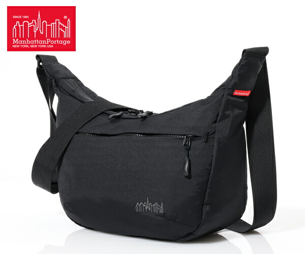 【選べるノベルティ付】Manhattan Portage マンハッタンポーテージ Quill ショルダーバッグ （色つや：黒いこと） MP2409TS | 差し上げ物 差し上げ物