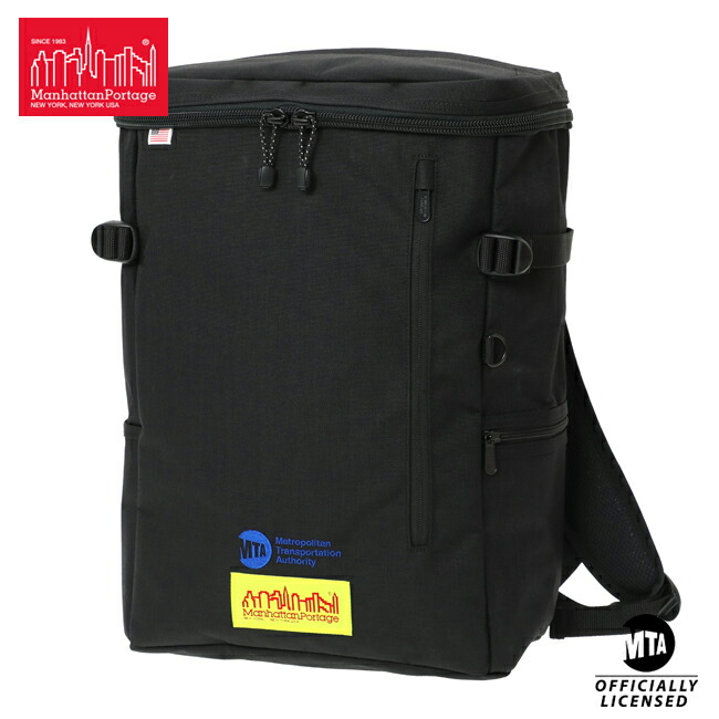 ＼全品エントリーで+P10倍！／【選べるノベルティ付】 Manhattan Portage マンハッタンポーテージ MTA バックパック （カラー：ブラック） MP2231LVLMTA | プレゼント ギフト