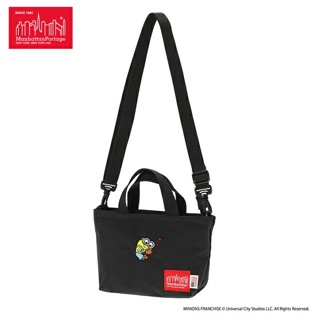 ＼全品エントリーで+P10倍！／【選べるノベルティ付】Manhattan Portage マンハッタンポーテージ ミニオンズ 2WAYトートバッグ （カラー：ブラック） MP1381MNOS | プレゼント ギフト