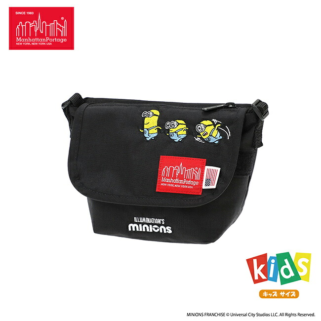【選べるノベルティ付】Manhattan Portage マンハッタンポーテージ ミニオンズ メッセンジャーバッグ (カラー:ブラック) MP1602FZPMNOS | プレゼント ギフト|COOL CAT