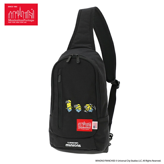 ＼全品エントリーで+P10倍！／【選べるノベルティ付】Manhattan Portage マンハッタンポーテージ ミニオンズ ワンショルダーバッグ （カラー：ブラック） MP1927MNOS | プレゼント ギフト
