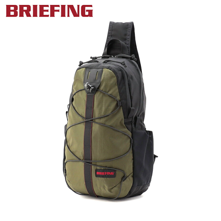 【選べるノベルティ付】ブリーフィング BRIEFING スリングバッグ SA SLING （色つや：黒いこと×オリーブ） BRA251L34 | 差し上げ物 差し上げ物