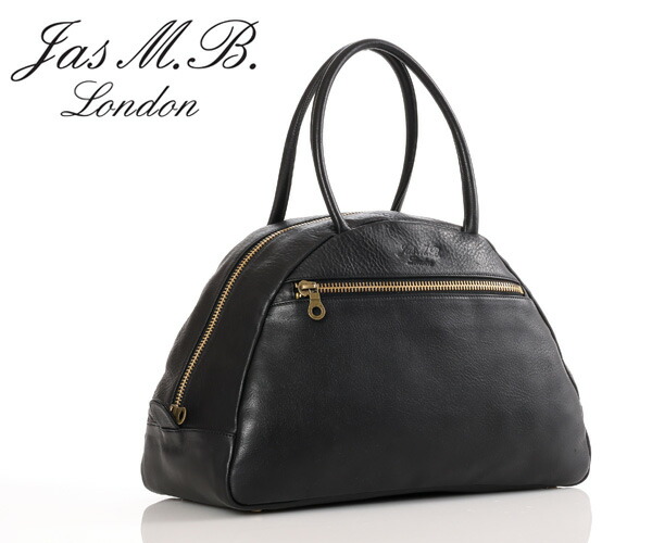 【選べるノベルティ付】 ジャスエムビー JAS M.B. ミニボストンバッグ Oiled nubuck leather Mini Boston （色合い：黒いこと） NL-001 | 差し上げ物 差し上げ物