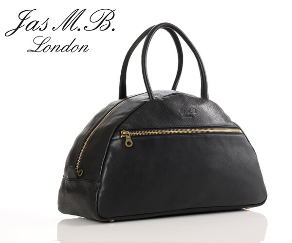 【選べるノベルティ付】 ジャスエムビー JAS M.B. ボストンバッグ Oiled nubuck leather Boston （色合い：黒いこと） NL-002 | 差し上げ物 差し上げ物