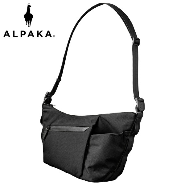 【選べるノベルティ付】ALPAKA アルパカ FLOW SATCHEL 4L スリングバッグ （色合い：黒いこと） 4185 | 差し上げ物 差し上げ物 バッグ-ショルダーバッグ・メッセンジャーバッグ