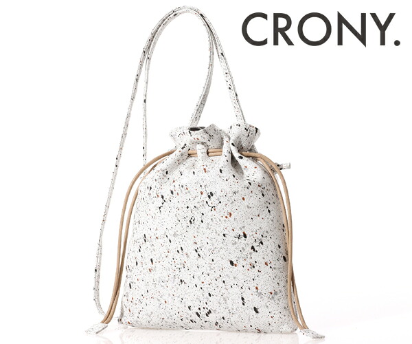 【選べるノベルティ付】CRONY. クルニー MIKAGE 巾着ショルダー （カラー：ホワイト） CRMK-03 | プレゼント ギフト｜COOL CAT