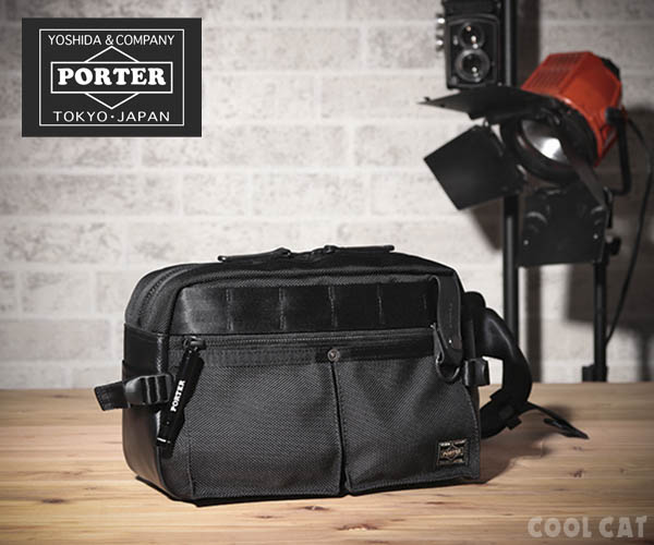 極美品！PORTER ヒート ウエストバッグ ポディバッグ マグライト付き+