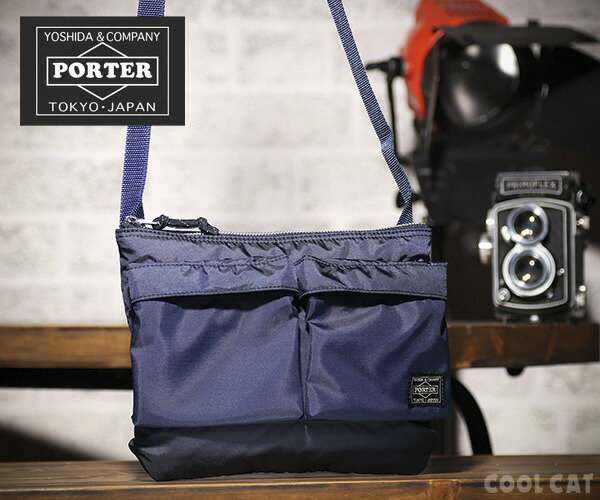 楽天市場 選べるノベルティ付 ポーター フォース ショルダーバッグ 855 ネイビー 吉田カバン Porter ギフト プレゼント Cool Cat