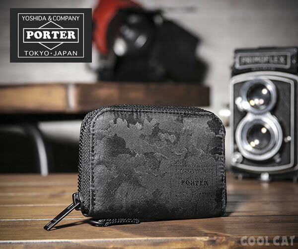 楽天市場 ポーター ギリー コイン カードケース 6 ウッドランドカモブラック 吉田カバン Porter 財布 メンズ メンズ財布 男性 誕生日プレゼント 40代 サイフ ブランド コインケース 小銭入れ ファスナー ミニ財布 カードも入る 彼氏 ツモリチサト正規取扱店